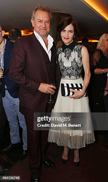 Hugh Bonneville and Elizabeth McGovern attend the Downton Abbey wrap party at The Ivy on August 15, 2015 in London, England.