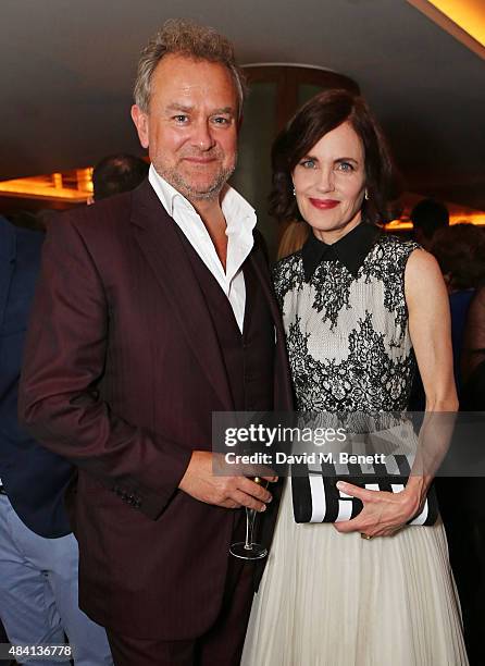 Hugh Bonneville and Elizabeth McGovern attend the Downton Abbey wrap party at The Ivy on August 15, 2015 in London, England.