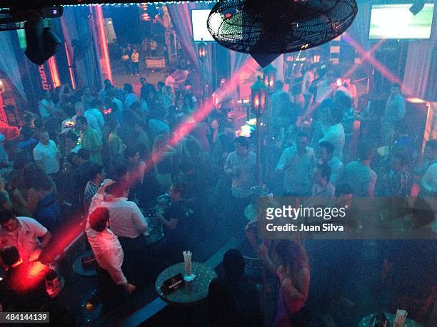 People having fun at disco, Mandala Night Club, Playa Del Carmen, Riviera Maya, Mexico
