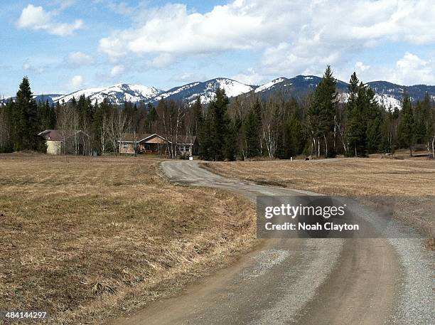 Driveway and private residence in Whitefish, Montana