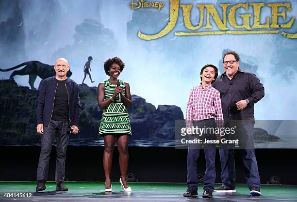 Actors Ben Kingsley, Lupita Nyong'o, Neel Sethi and director Jon Favreau of THE JUNGLE BOOK took part today in "Worlds, Galaxies, and Universes: Live...