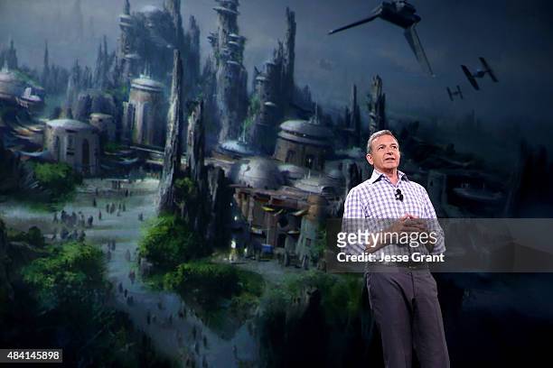 The Walt Disney Company Chairman and CEO Bob Iger took part today in "Worlds, Galaxies, and Universes: Live Action at The Walt Disney Studios"...