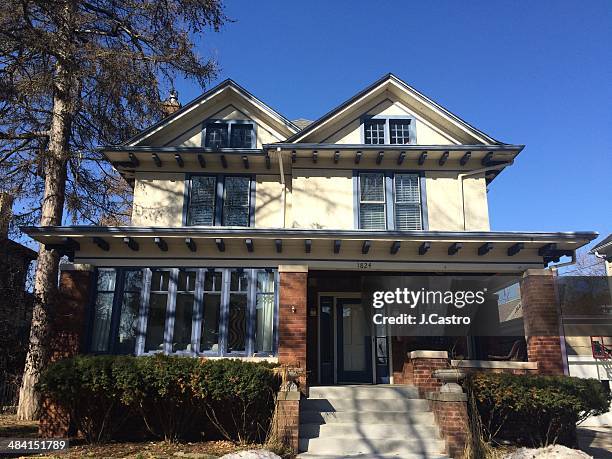 American suburban house in Racine, Wisconsin