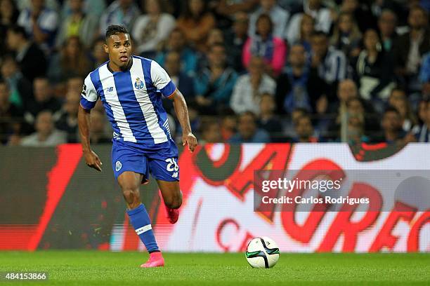 Porto's defender Alex Sandro during the match between FC Porto and Vitoria Guimaraes for the Portuguese Primeira Liga at Estadio do Dragao on August...