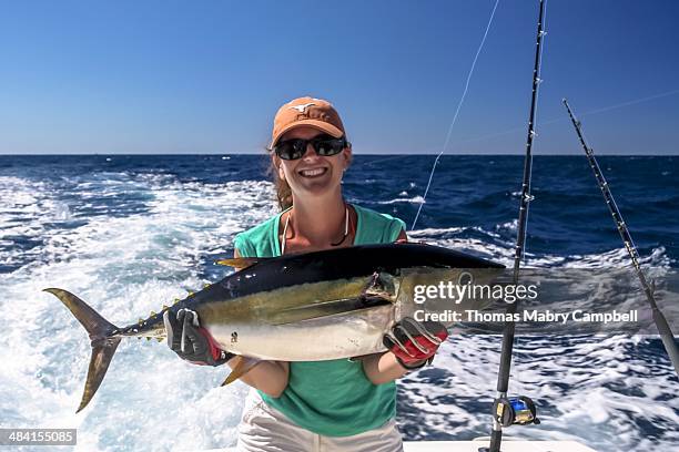 Woman With Yellowfin Tuna