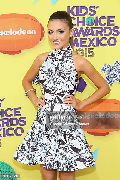 Daniela Nieves arrives at Nickelodeon Kids' Choice Awards Mexico 2015 Red Carpet at Auditorio Nacional on August 15, 2015 in Mexico City, Mexico.