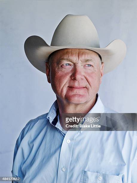 middle age cowboy rancher - cowboyhut stock-fotos und bilder