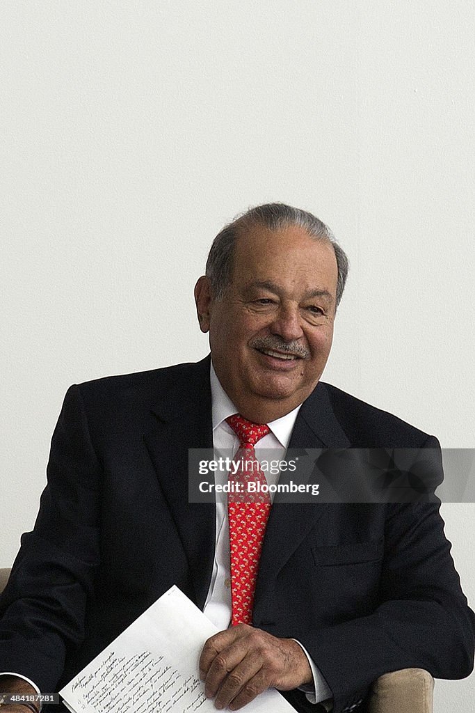 Billionaire Carlos Slim Speaks At Opening Of Telcel Digital Village