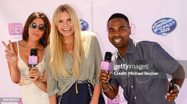 Jennifer Tapiero, Alli Simpson, and Lazarus American Idol Auditions At bBooth on August 15, 2015 in Culver City, California.