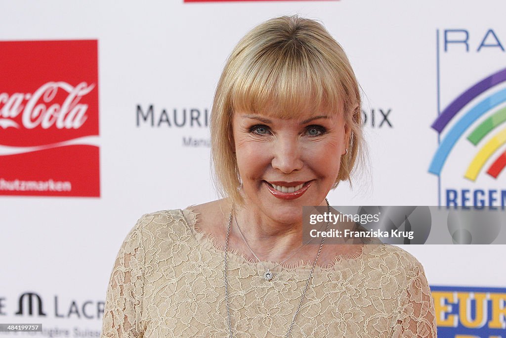Getty Rudia Heike Maurer attends the Radio Regenbogen Award 2014 on April 11 ...