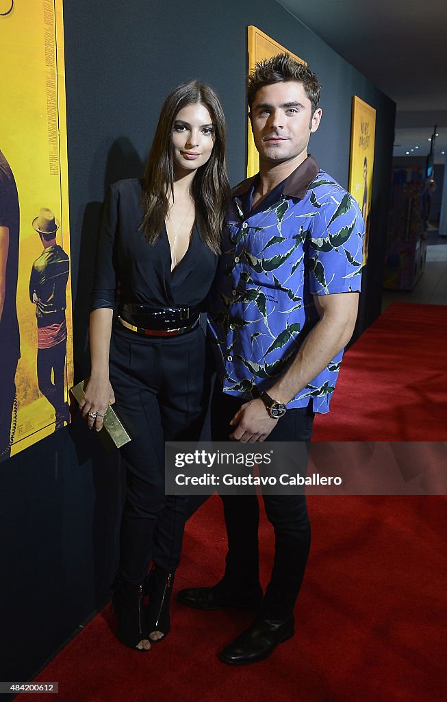 Zac Effron and Emily Ratajkowski Attend "We Are Your Friends" Screening In Miami