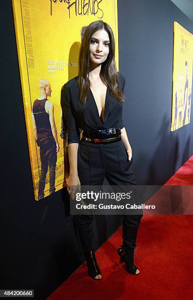 Emily Ratajkowski attends "We Are Your Friends" screening at Regal Cinemas South Beach Stadium 18 on August 15, 2015 in Miami, Florida.