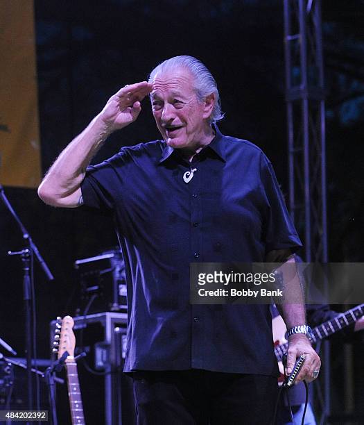 Jazz artist Charlie Musselwhite performs at the 2015 Morristown Jazz And Blues Festival at Morristown Green Plaza on August 15, 2015 in Morristown,...