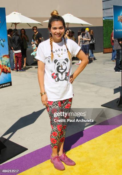 Actress Hayley Kiyoko attends the the premiere of the new 3D Ultra HD digital animation adventure "Despicable Me Minion Mayhem" at Universal Studios...