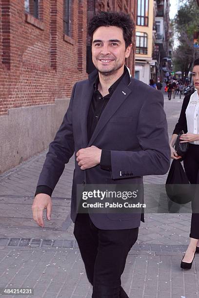Spanish actor Jose Manuel Seda attends the premiere of El Profeta Loco at Galileo Theater on April 11, 2014 in Madrid, Spain.
