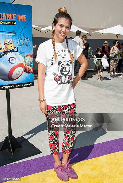 Actress Hayley Kiyoko attends Universal Studios Hollywood Celebrates The Premiere Of New 3D Ultra HD digital Animation Adventure "Despicable Me...