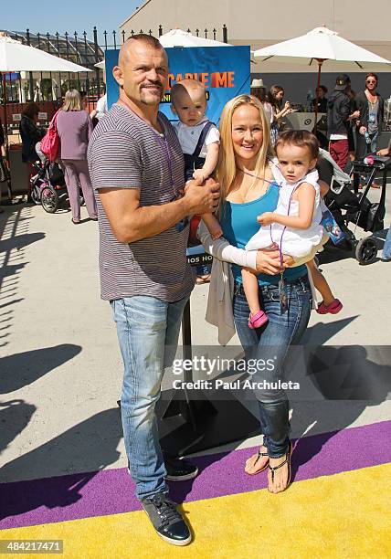 Former UFC Fighter Chuck Liddell attends the the premiere of the new 3D Ultra HD digital animation adventure "Despicable Me Minion Mayhem" at...