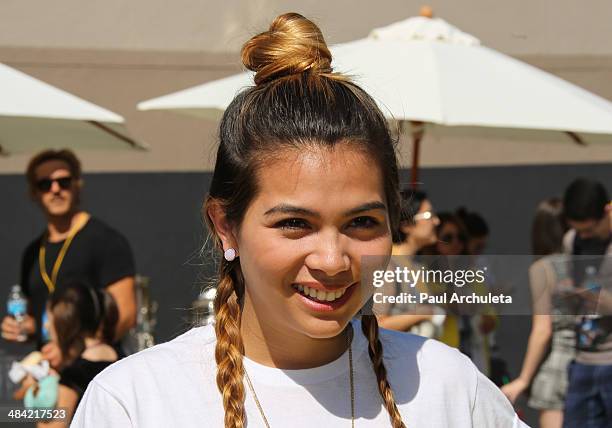 Actress Hayley Kiyoko attends the the premiere of the new 3D Ultra HD digital animation adventure "Despicable Me Minion Mayhem" at Universal Studios...