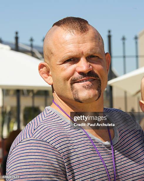 Former UFC Fighter Chuck Liddell attends the the premiere of the new 3D Ultra HD digital animation adventure "Despicable Me Minion Mayhem" at...