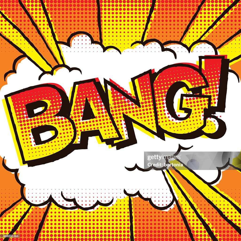 Vintage bande dessinée caractères: Bang !
