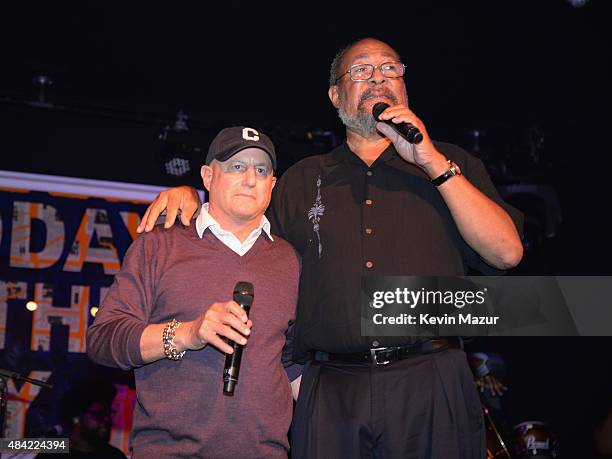 Ronald O. Perelman and Dick Parsons speak at Apollo in the Hamptons 2015 at The Creeks on August 15, 2015 in East Hampton, New York.