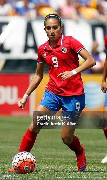 Carolina Venegas of Costa Rica during the match against the United States at Heinz Field on August 16, 2015 in Pittsburgh, Pennsylvania.
