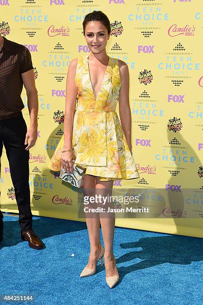 Actress Italia Ricci attends the Teen Choice Awards 2015 at the USC Galen Center on August 16, 2015 in Los Angeles, California.
