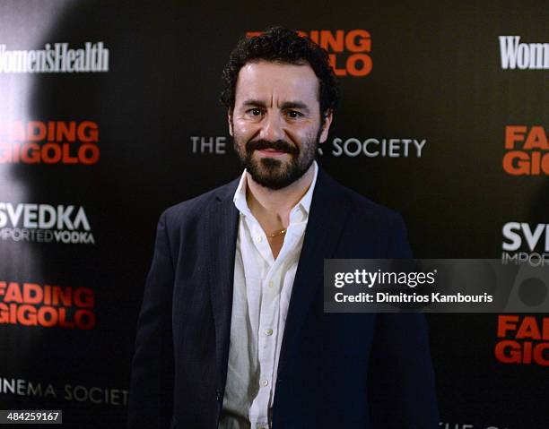 Max Casella attends The Cinema Society & Women's Health screening of Millennium Entertainment's "Fading Gigolo"at SVA Theater on April 11, 2014 in...