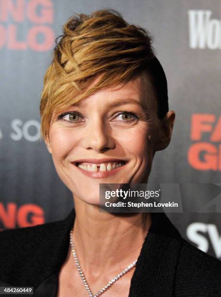 Actress Vanessa Paradis attends the Cinema Society & Women's Health screening of Millennium Entertainment's "Fading Gigolo" at SVA Theatre on April...