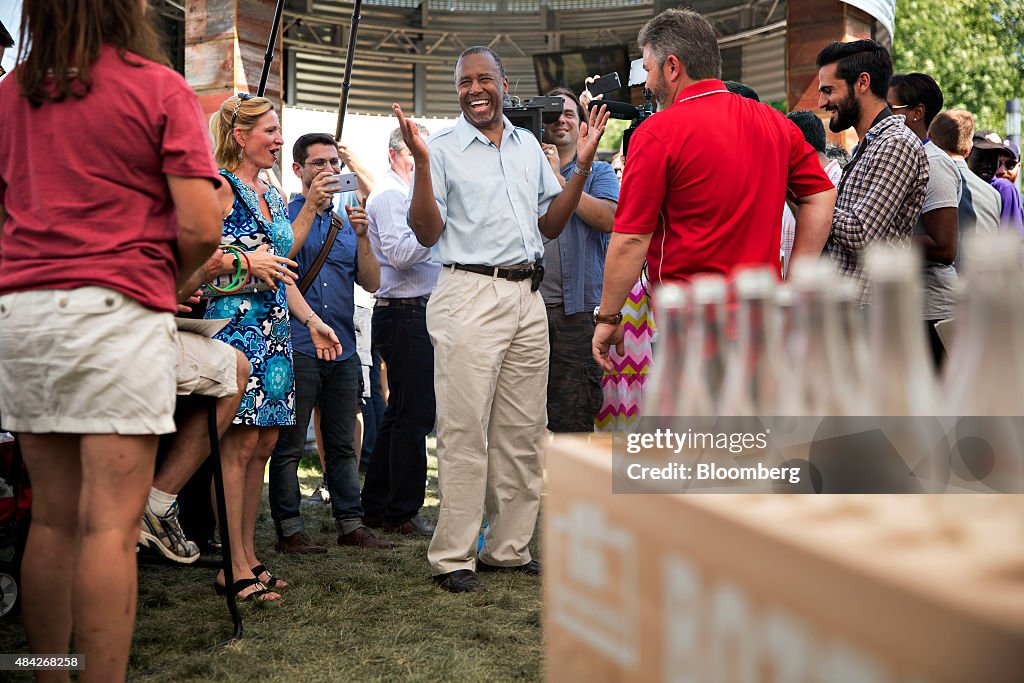 Presidential Candidates Speak At Iowa State Fair Soapbox