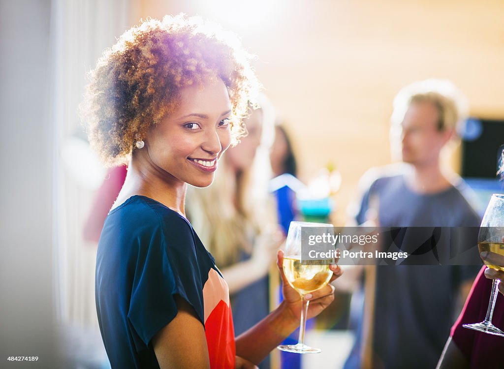 Woman with friends.