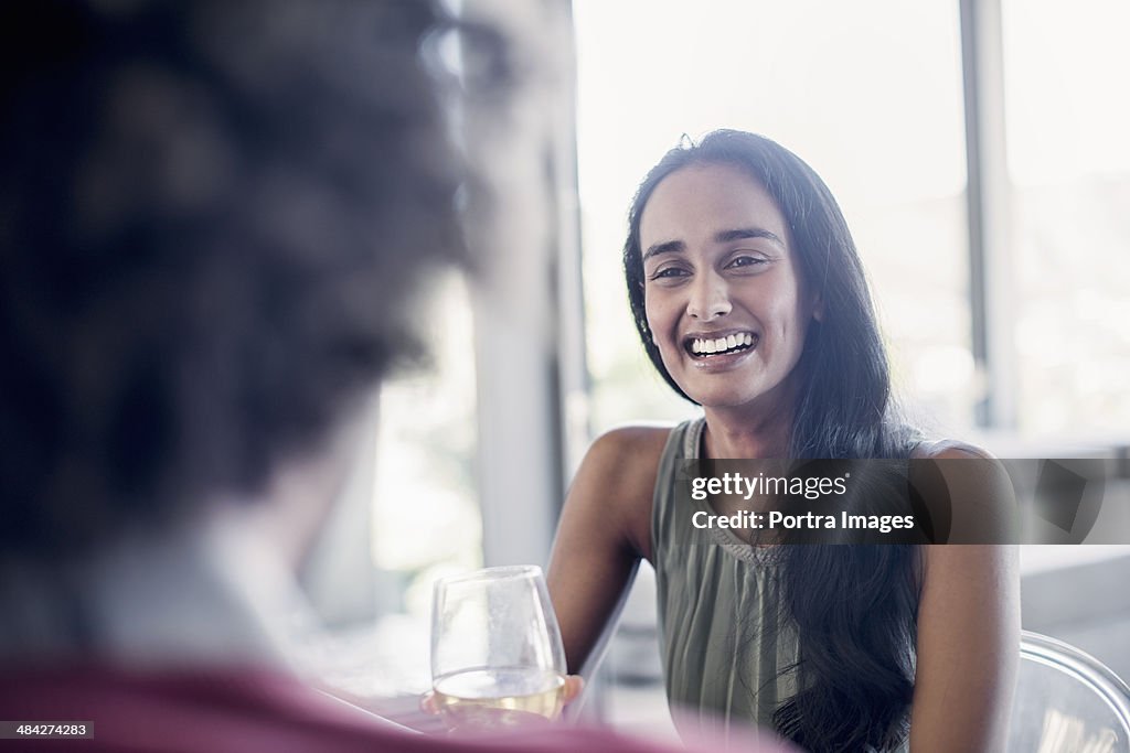 Woman at a restaurant