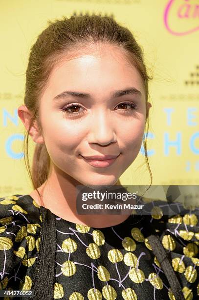 Actress Rowan Blanchard attends the Teen Choice Awards 2015 at the USC Galen Center on August 16, 2015 in Los Angeles, California.