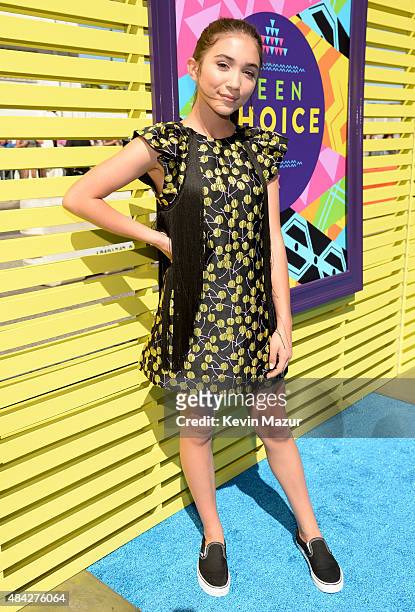 Actress Rowan Blanchard attends the Teen Choice Awards 2015 at the USC Galen Center on August 16, 2015 in Los Angeles, California.