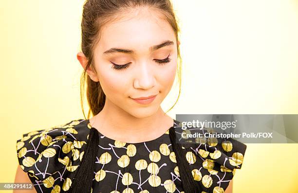 Actress Rowan Blanchard poses for a portrait during the 2015 Teen Choice Awards FOX Portrait Studio at Galen Center on August 16, 2015 in Los...