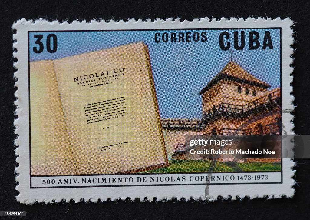 CUBA - CIRCA 1973: The stamp printed in Cuba shows...