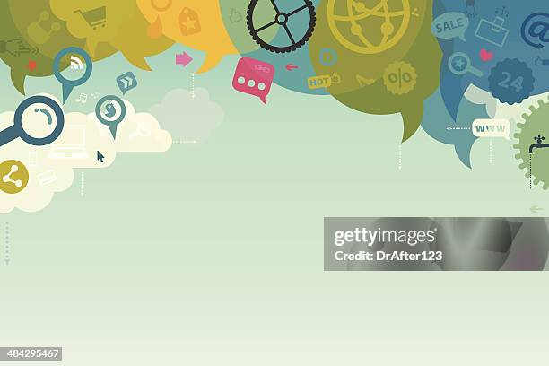 e commerce background - global-powerpoint-background stock illustrations