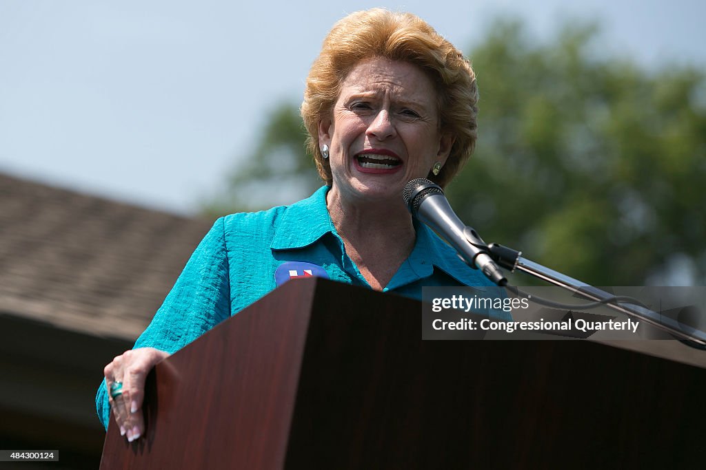 Sen. Debbie Stabenow campaigns for Hillary Clinton
