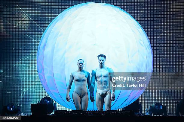 Armin van Buuren performs at Madison Square Garden on April 11, 2014 in New York City.