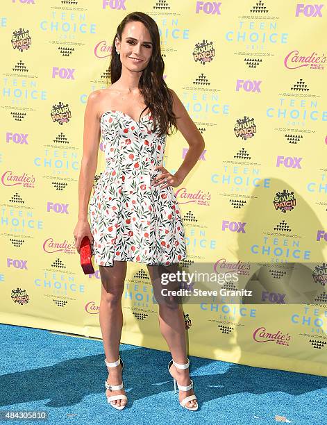 Jordana Brewster arrives at the Teen Choice Awards 2015 at Galen Center on August 16, 2015 in Los Angeles, California.