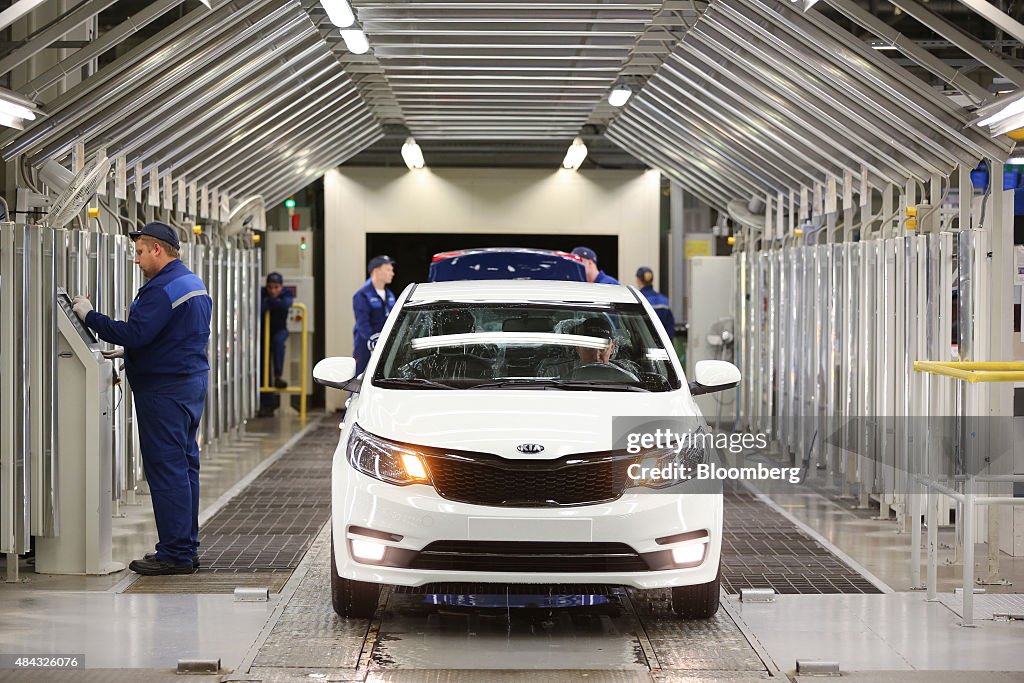 Automobile Production At The Hyundai Motor Manufacturing RUS Plant