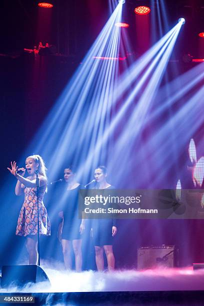 Rebecca Ferguson performs during the Radio Regenbogen Award 2014 on April 11, 2014 in Rust, Germany.