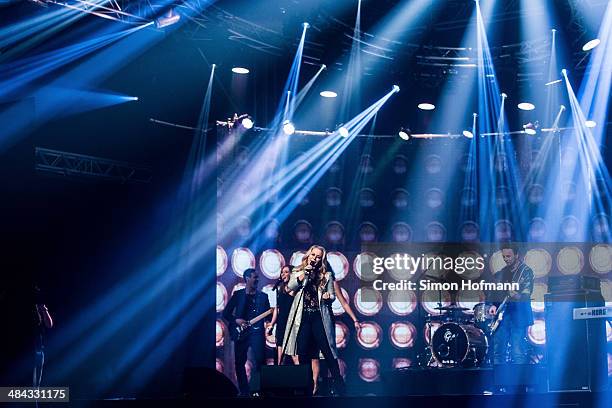 Anastacia performs during the Radio Regenbogen Award 2014 on April 11, 2014 in Rust, Germany.