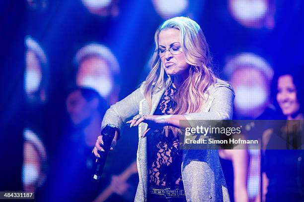 Anastacia performs during the Radio Regenbogen Award 2014 on April 11, 2014 in Rust, Germany.