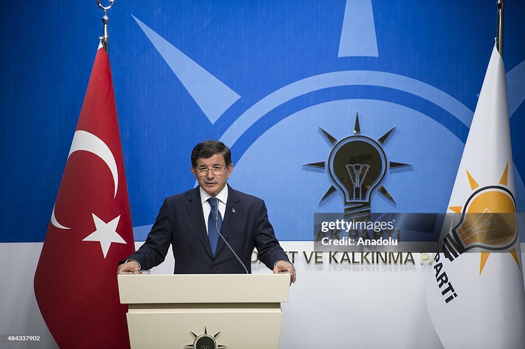 Turkish Prime Minister Ahmet Davutoglu