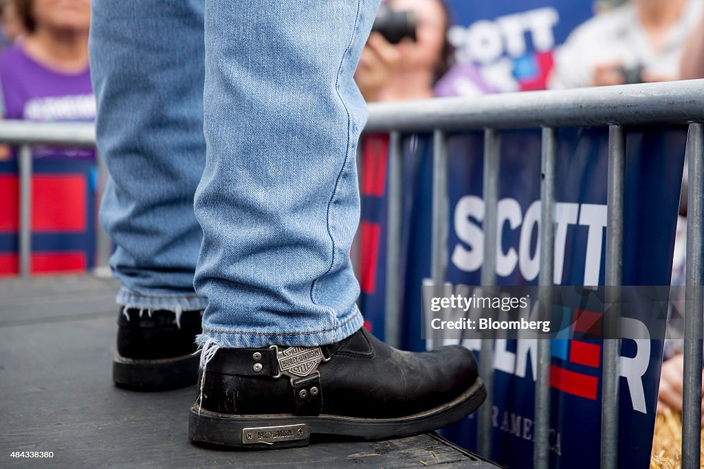 Presidential Candidates Speak At Iowa State Fair Soapbox