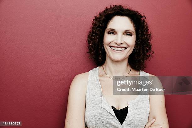 Actress Mary Elizabeth Mastrantonio from CBS's 'Limitless' poses in the Getty Images Portrait Studio powered by Samsung Galaxy at the 2015 Summer...