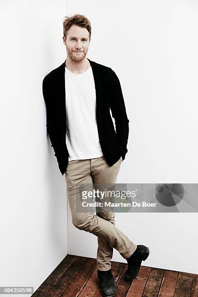 Actor Jake McDorman from CBS's 'Limitless' poses in the Getty Images Portrait Studio powered by Samsung Galaxy at the 2015 Summer TCA's at The...