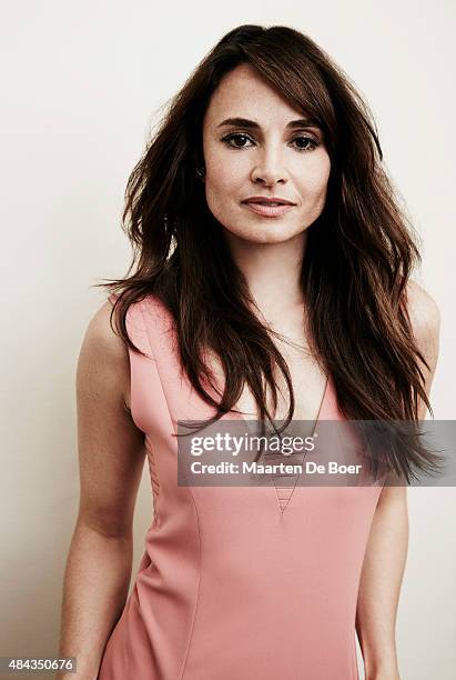 Actress Mia Maestro from FX's 'The Strain' poses in the Getty Images Portrait Studio powered by Samsung Galaxy at the 2015 Summer TCA's at The...