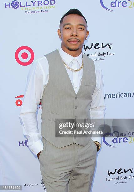 Actor Allen Maldonado attends HollyRod Foundation's 17th Annual DesignCare Gala at The Lot Studios on August 8, 2015 in Los Angeles, California.
